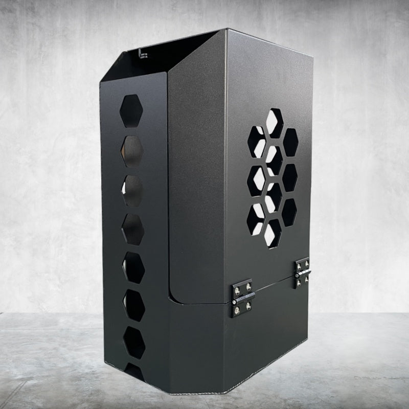 Lockable Jerry can holder black