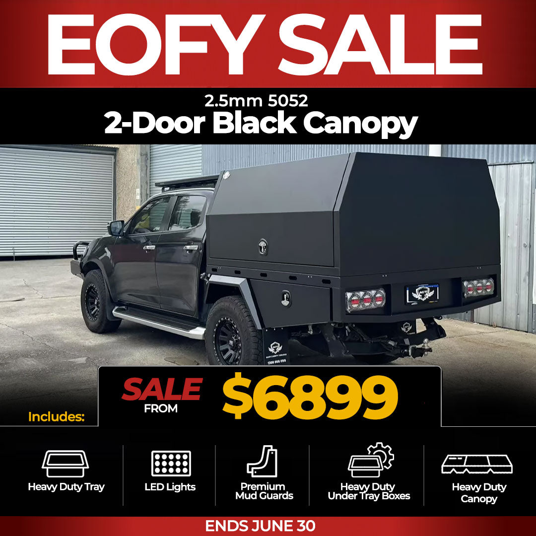2-Door Black Canopy - EOFY Deal